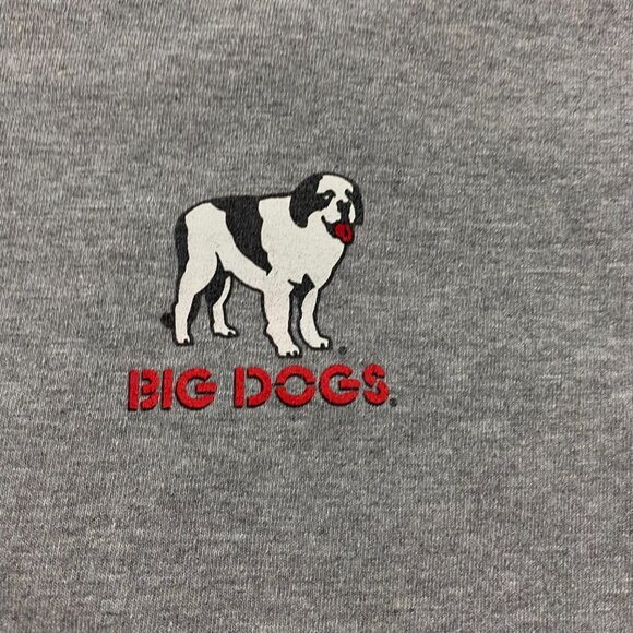 Vintage Y2K Big Dogs Diet Rules T Shirt Men's Size Small / Medium Gray Cotton - Picture 5 of 13